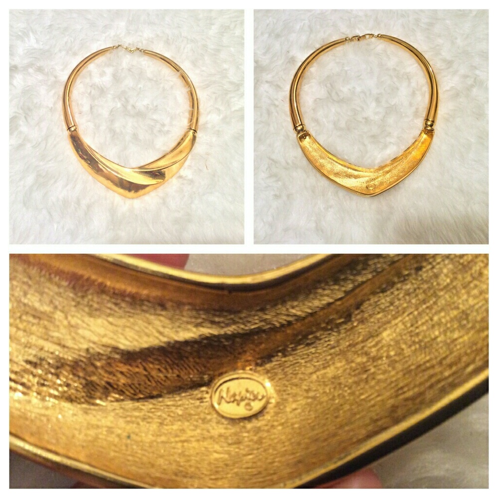 Vintage Gold Tone Napier Choker